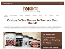 Tablet Screenshot of hotshotsleeves.com